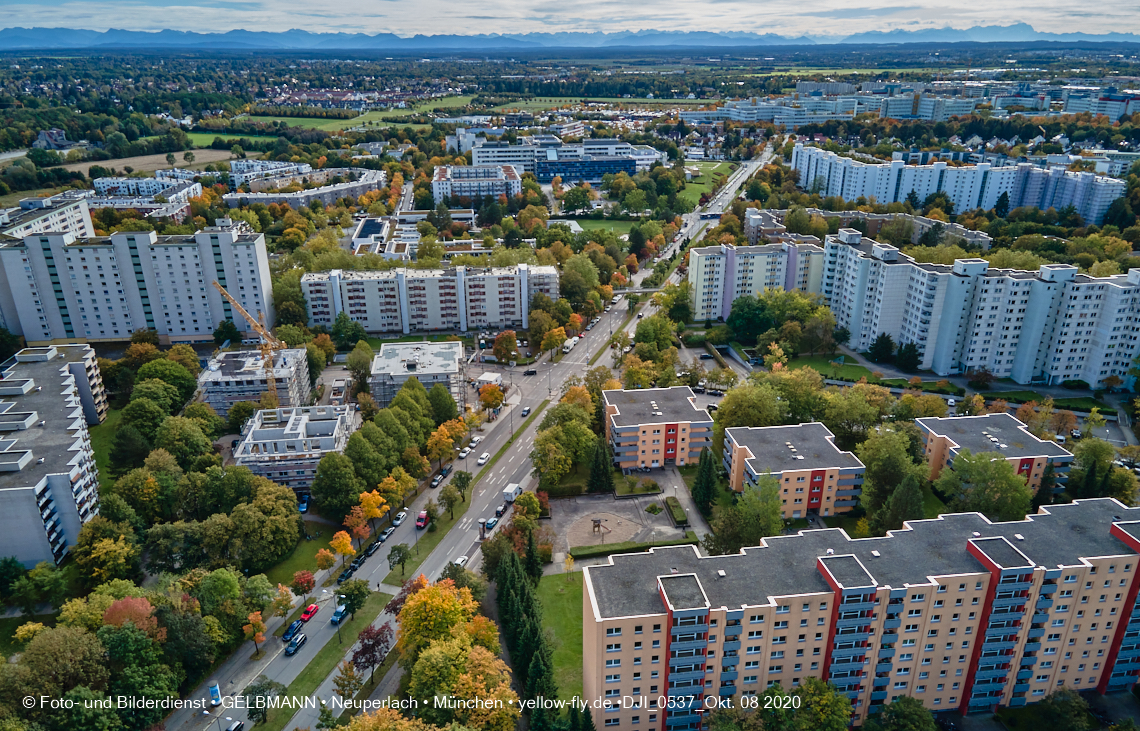 08.10.2020 - Aufstockungsbaustelle Oskar-Maria-Graf-Ring in Neuperlach
